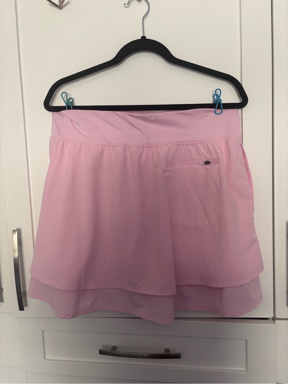 Women’s Light Pink Layered Skort - Picture 5 of 6